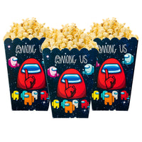 Icasy 30 Packs Among Game Party Popcorn Boxes, Among Game Theme Party Favors Supplies Popcorn Snack Candy Container Treat Boxes Decorations for Birthday Space Theater Themed Movie Nights Carnivals